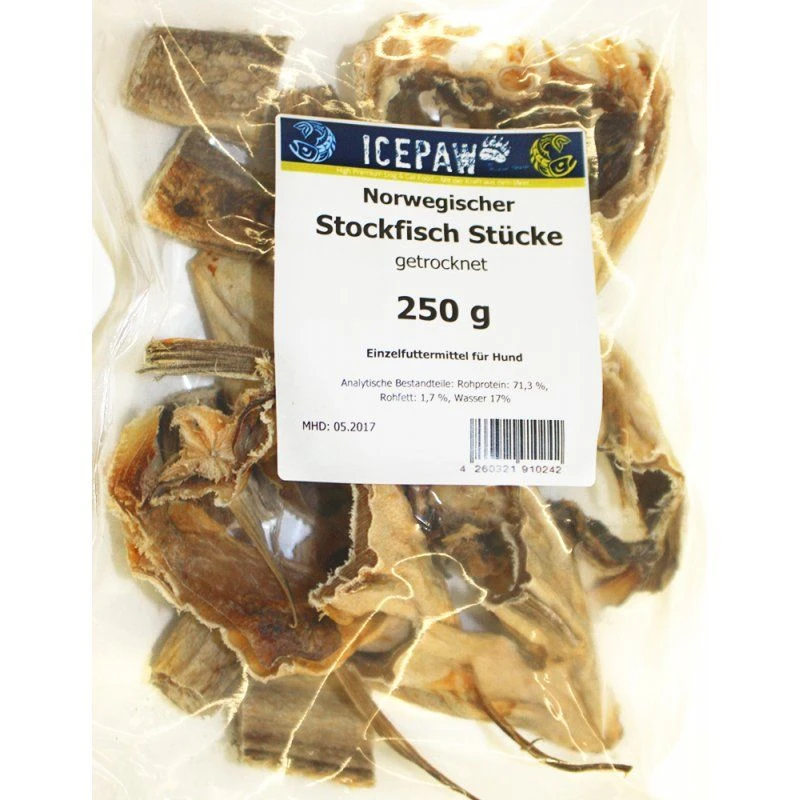 Icepaw Snack Norwegischer Stockfisch 250 4 Icepaw Snack Norwegischer Stockfisch 250 – Bild 2