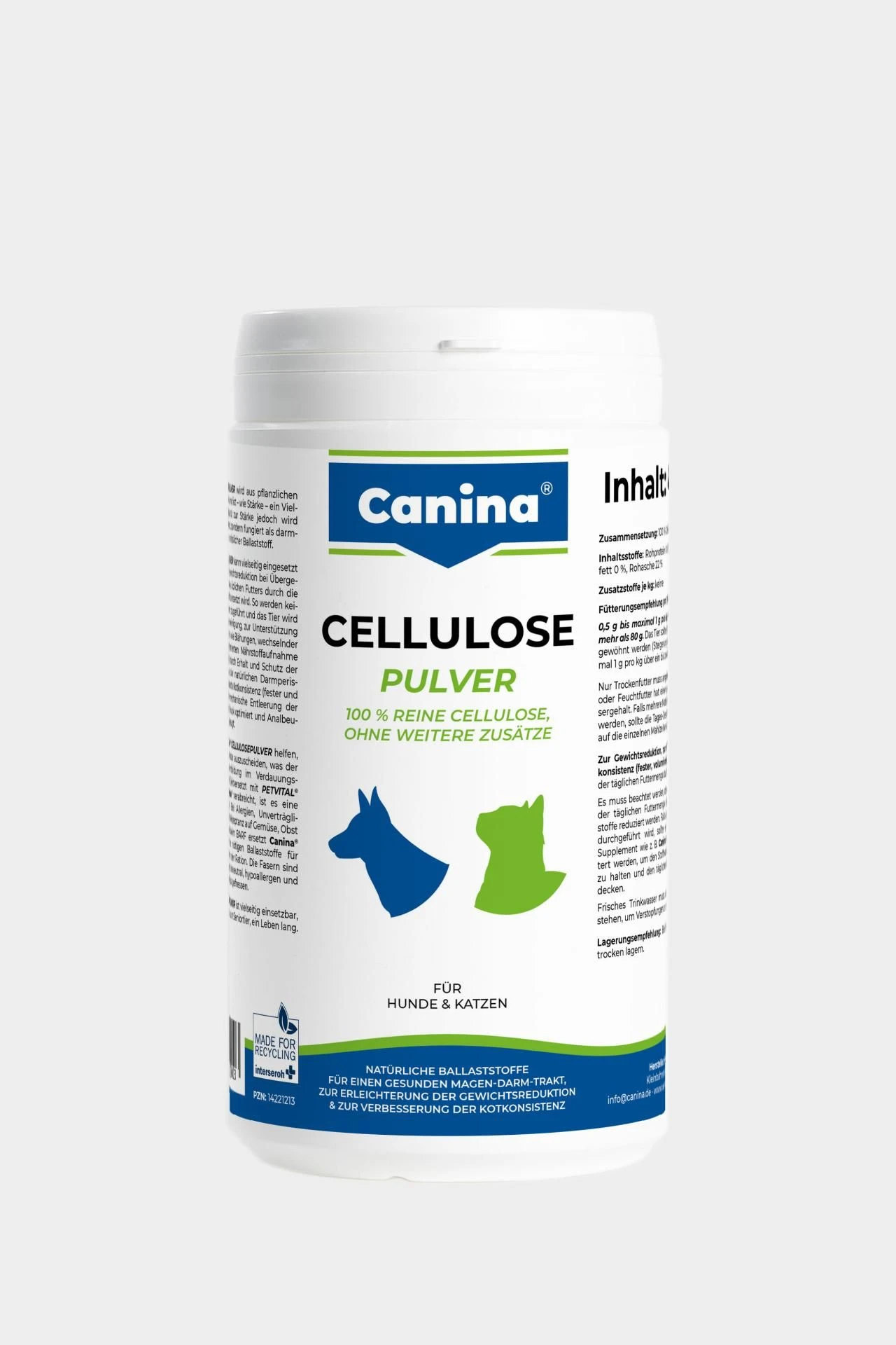 Canina Cellulose Pulver 400 G