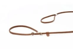 Maul Showleine Verstellbar Fein Cognac / Silber