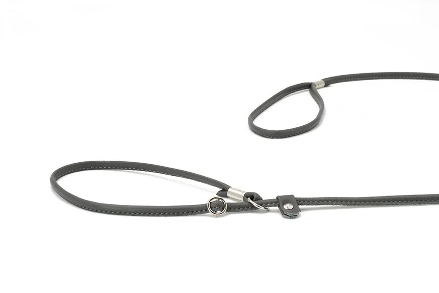 Maul Showleine Verstellbar Fein Grau / Silber 3 Maul Showleine Verstellbar Fein Grau / Silber