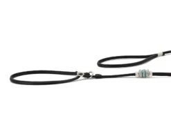 Maul Showleine Verstellbar Mit Perlen Schwarz / Silber