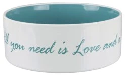 Keramiknapf Pet's Home Creme / Hellblau -Katzen- Und Hundetagebuch 25051 4