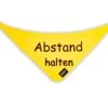 Knauder's Best Halstuch Abstand Halten Ca. 60 Cm, Gelb -Katzen- Und Hundetagebuch 31036.d