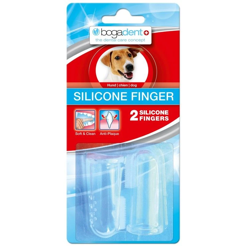 Bogadent Silikon Fingerling Hund 2 Stück 3 Bogadent Silikon Fingerling Hund 2 Stück