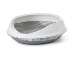 Katzentoilette Figaro Oval Grau 55 X 48.5 X 15.5 Cm