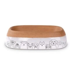 Freezack Elli Pet Gang Kermik Napf Braun/weiss, 300ml