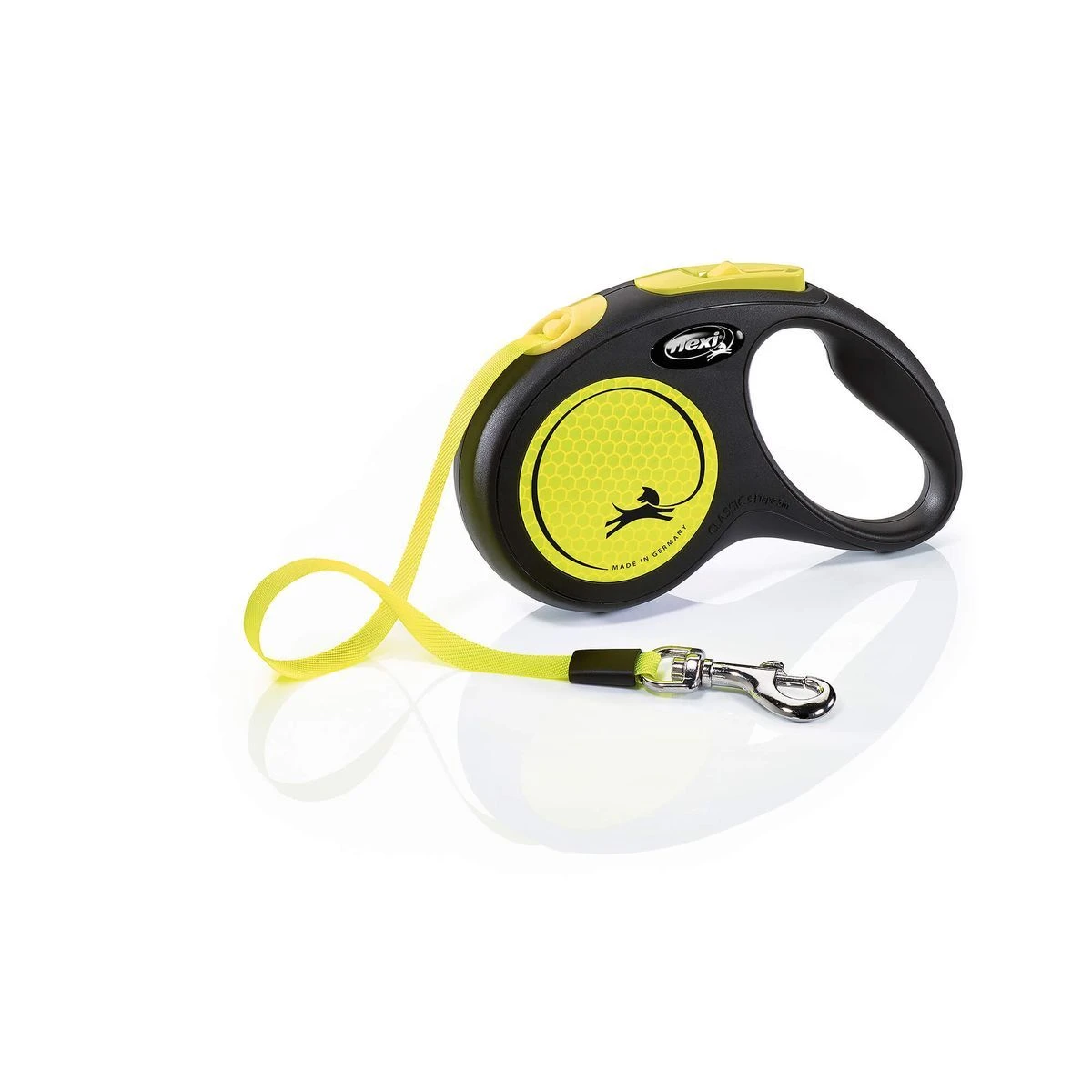 Flexi New Neon Gurt-Leine S 5 M Gelb 3 Flexi New Neon Gurt-Leine S 5 M Gelb