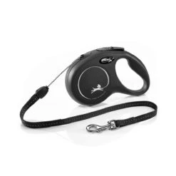 Flexi New Classic Seil-Leine S 8 M Schwarz