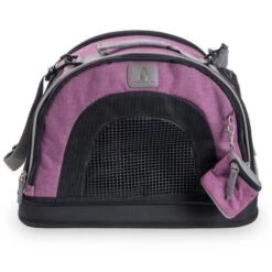 ZU&LU Borneo Tragtasche Schwarz/violett, 45x30y32cm