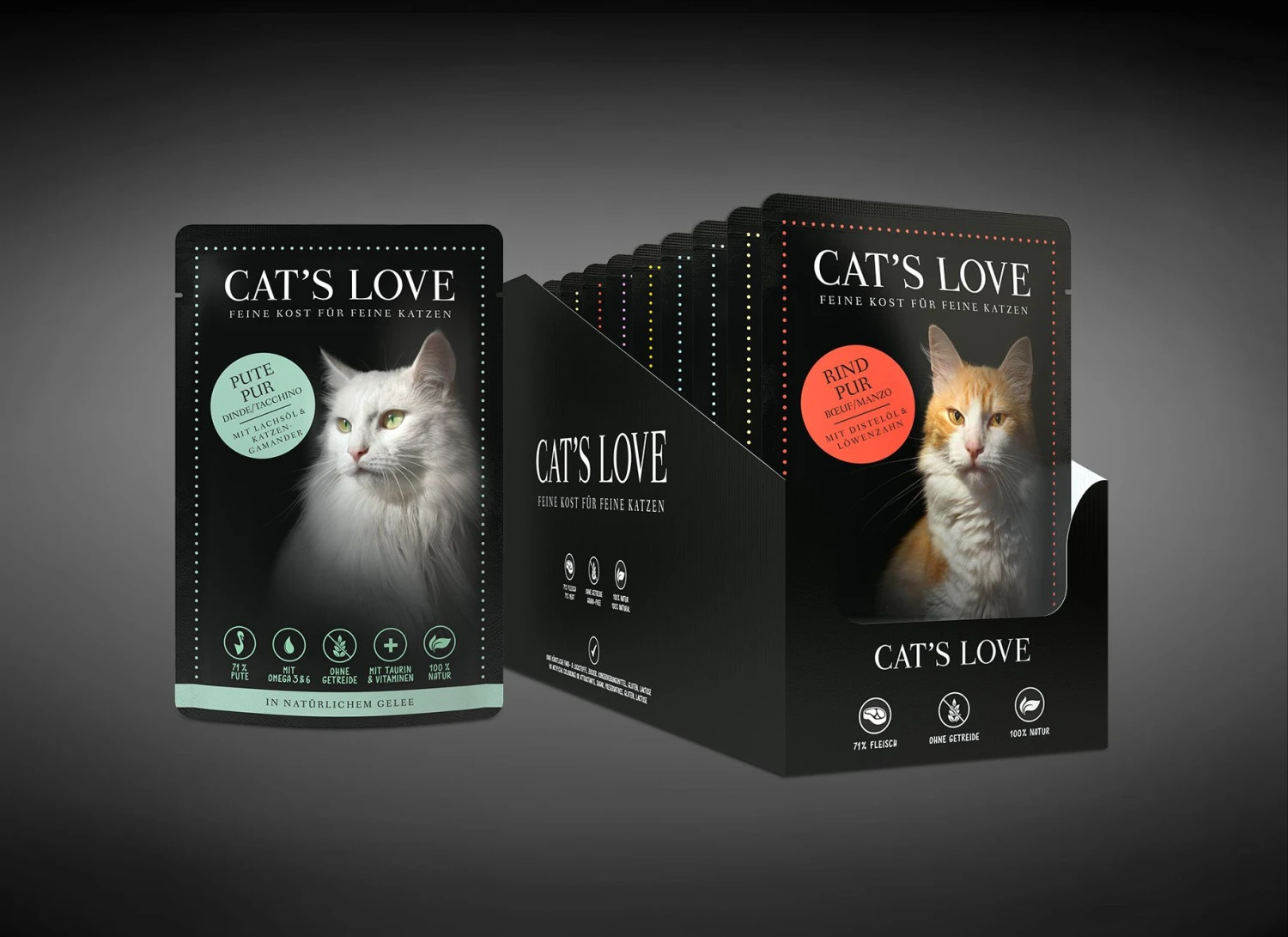 Cats Love Multipack 12 X 85 G Adultsorten Je 2 X 85 G 4 Cats Love Multipack 12 X 85 G Adultsorten Je 2 X 85 G – Bild 2