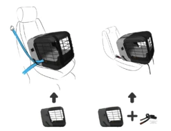 4pets Transportbox Caree Cool Grey -Katzen- Und Hundetagebuch 70511.0010 9
