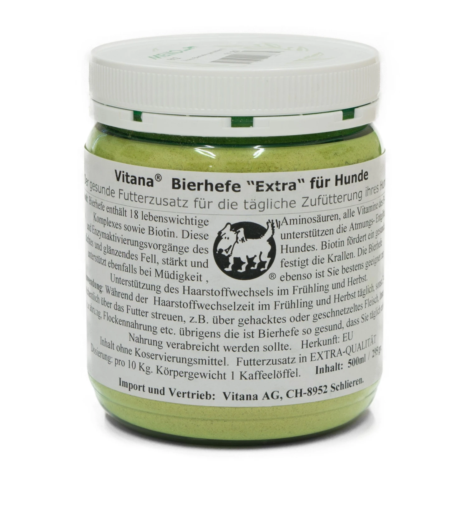 VITANA Bierhefe Gemahlen Für Hunde 260g 3 VITANA Bierhefe Gemahlen Für Hunde 260g