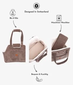 PET & Co. Dog Bag Lucky Khaki -Katzen- Und Hundetagebuch dogcow038k