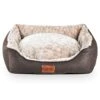 Freezack Hundebett Volant Sherpa Braun/beige