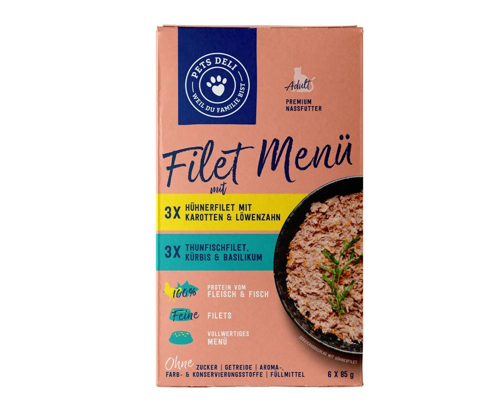 Pets Deli Filet Menü Multipack 6x 85g