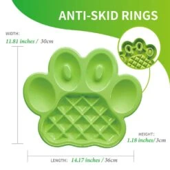 Pet Dream House PAW Slow Feeder Grün 36 X 30 X 3 Cm -Katzen- Und Hundetagebuch pdhf002.3