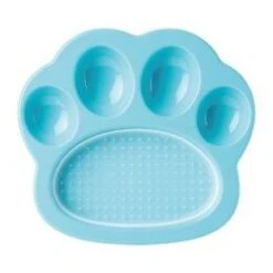 Pet Dream House PAW 2-IN-1 Mini Slow Feeder Blau 20 X 18 X 3 Cm