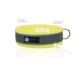 Anny-X Steckhalsband Protect Leuchtgelb/grau
